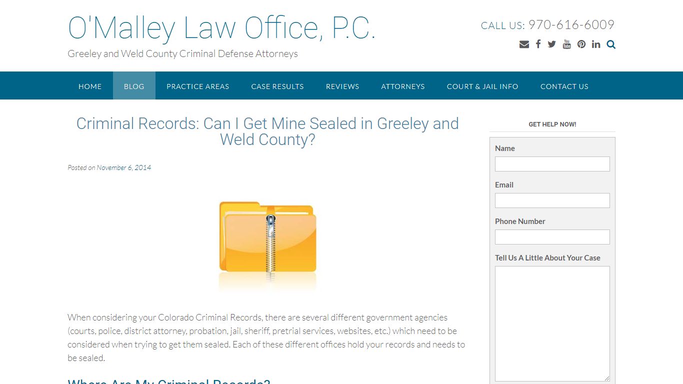 Criminal Records: Can I Get Mine Sealed in Weld County?